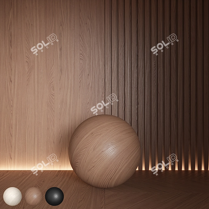 Seamless Wood Material 3D Models 3D model image 9