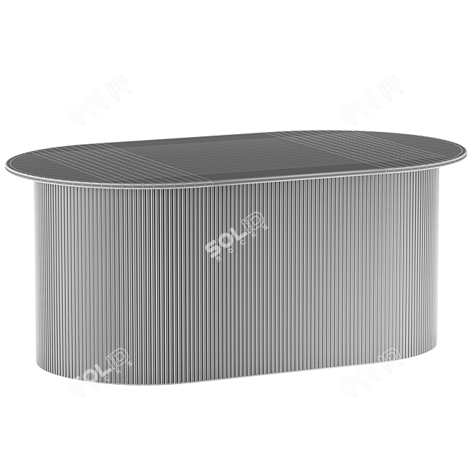 Ferm Living Podia Oval Storage Table 3D model image 6