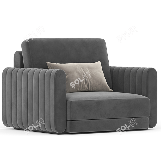 Contemporary Febal Casa Armchair 3D model image 1