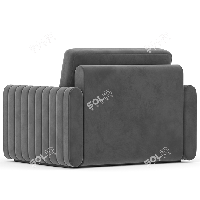 Contemporary Febal Casa Armchair 3D model image 3