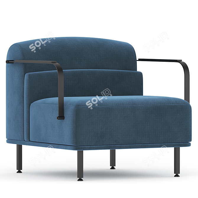 Mobboli Alpe Modern Armchair 2017 3D model image 1