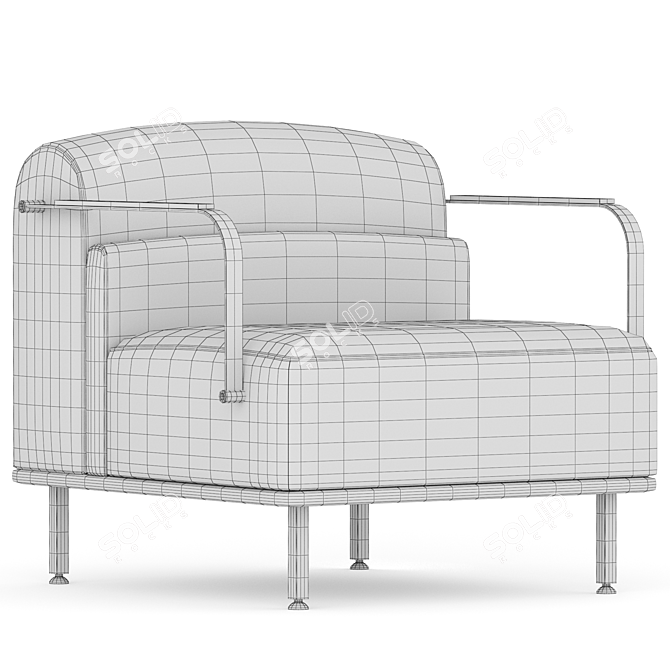 Mobboli Alpe Modern Armchair 2017 3D model image 4