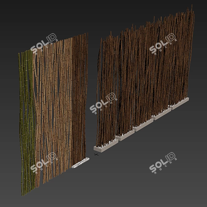 Bamboo Decor Small Pebble N4 3D model image 6