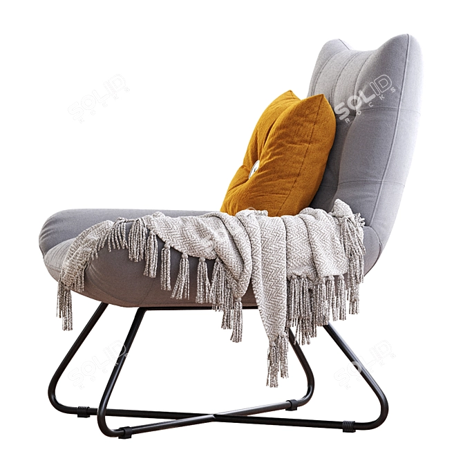 Modern Lounge Chair Open Road 3D model image 5