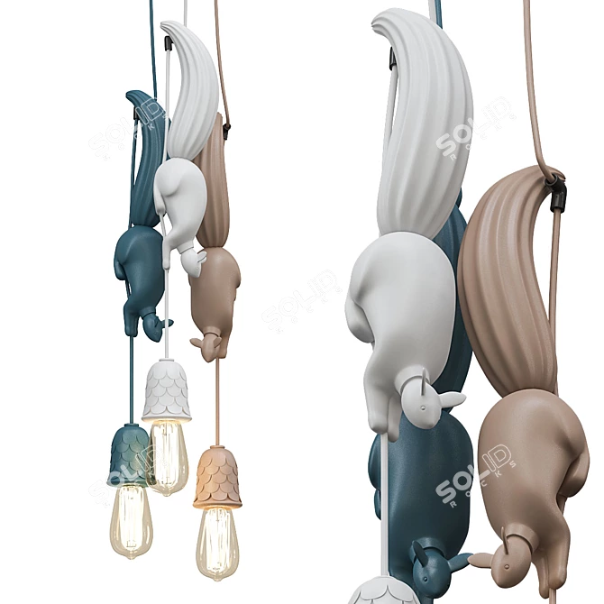 Romatti Werve Pendant Light 3D model image 1