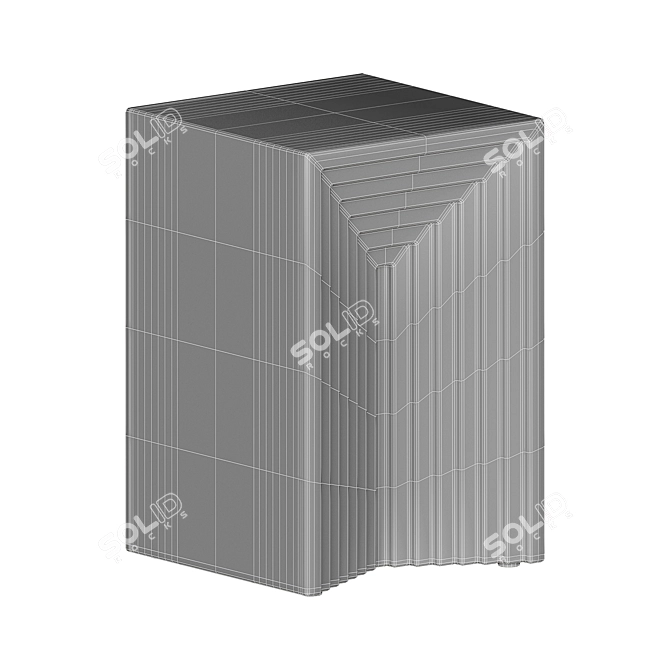 Title: Modern Zayden Side Table Elegance 3D model image 3