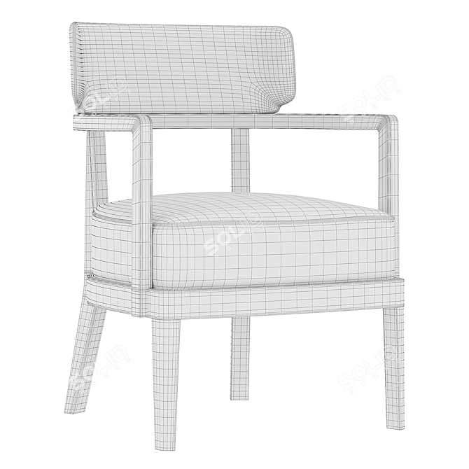 Contemporary Zoe Armchair 2015 by Corona 3D model image 3