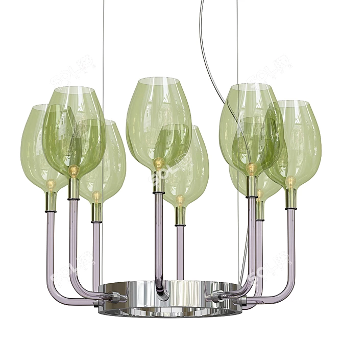 Rose Chandelier by Danilo De Rossi 3D model image 1