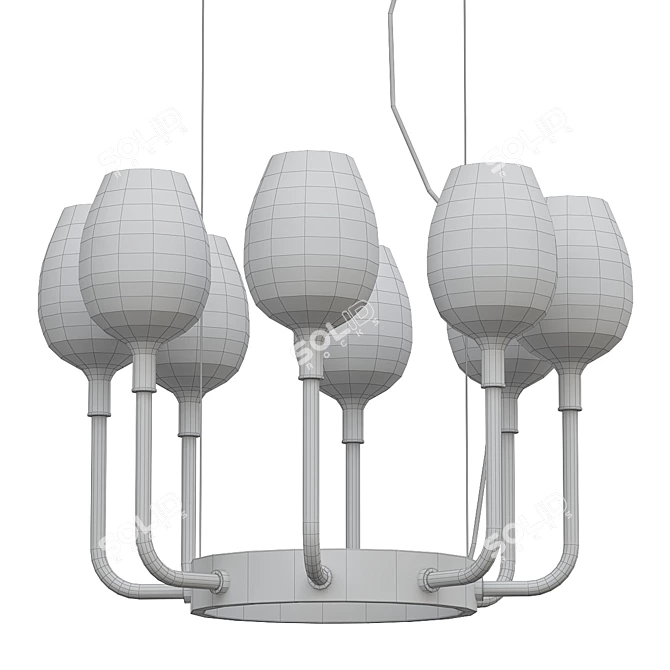 Rose Chandelier by Danilo De Rossi 3D model image 2