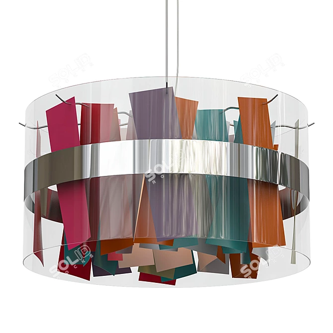 Modern Holo Dix Pendant Light 3D model image 1
