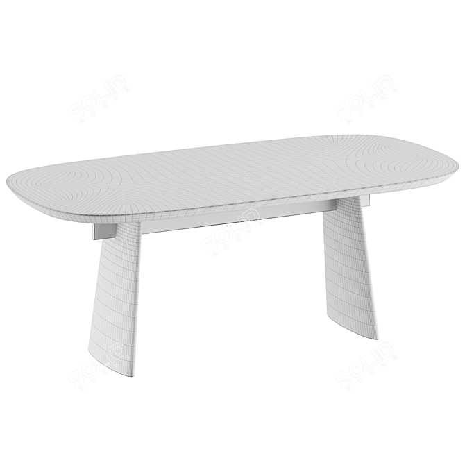 Natuzzi Italia ADAM Dining Table 3D model image 3