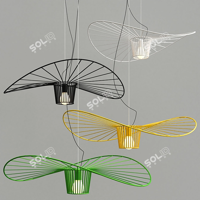 Elegant Hat Lamp 2013 3D model image 1