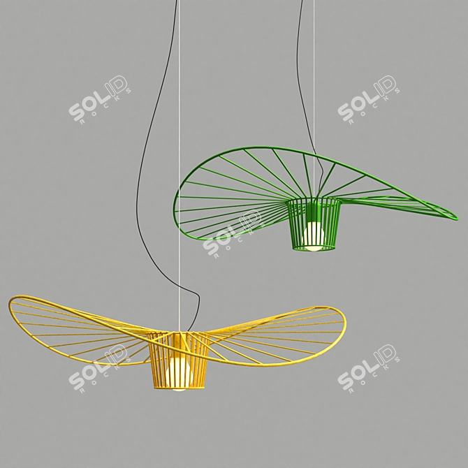 Elegant Hat Lamp 2013 3D model image 3