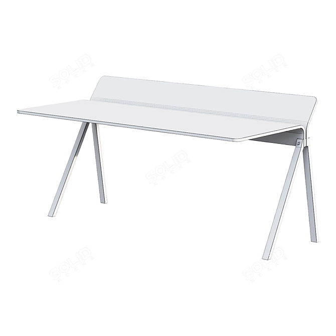 HAY CPH190 BUREAU Desk: Stylish Functional Design 3D model image 2