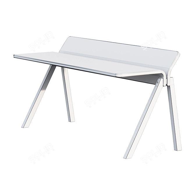 HAY CPH190 BUREAU Desk: Stylish Functional Design 3D model image 4