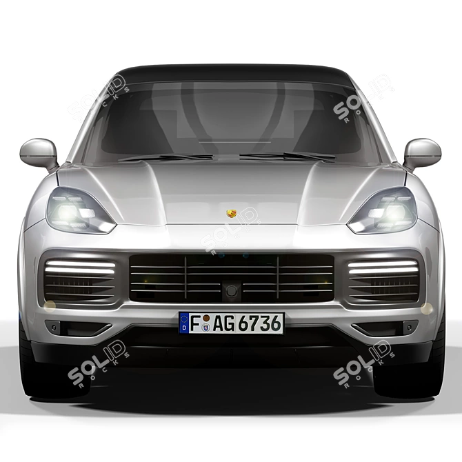 Luxury Porsche Cayenne 3D Model 3D model image 3