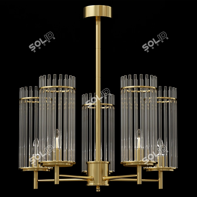 Sleek Odeon Light Fixture 3D model image 1