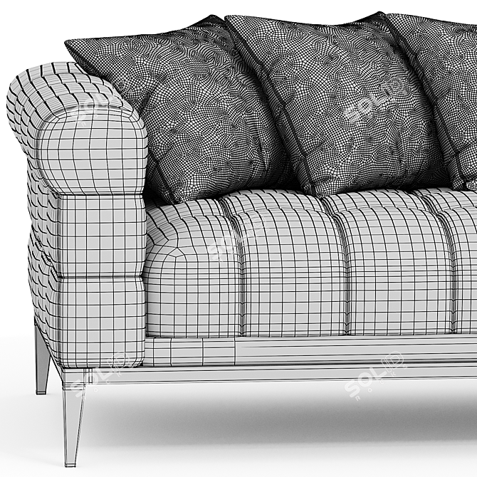 Luxurious Eichholtz Lounge Sofa 3D model image 5