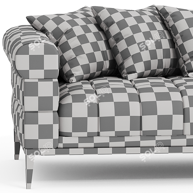 Luxurious Eichholtz Lounge Sofa 3D model image 6