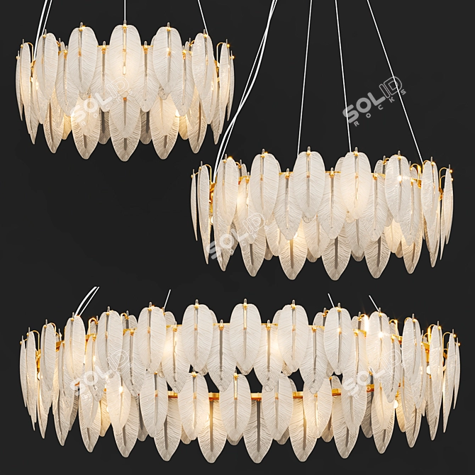 Elegant Loreley Virolight Lamps 3D model image 3