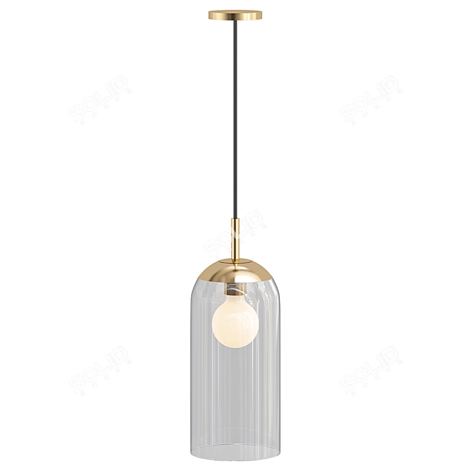 Elegant Collins Ceiling Light Model 3D model image 1