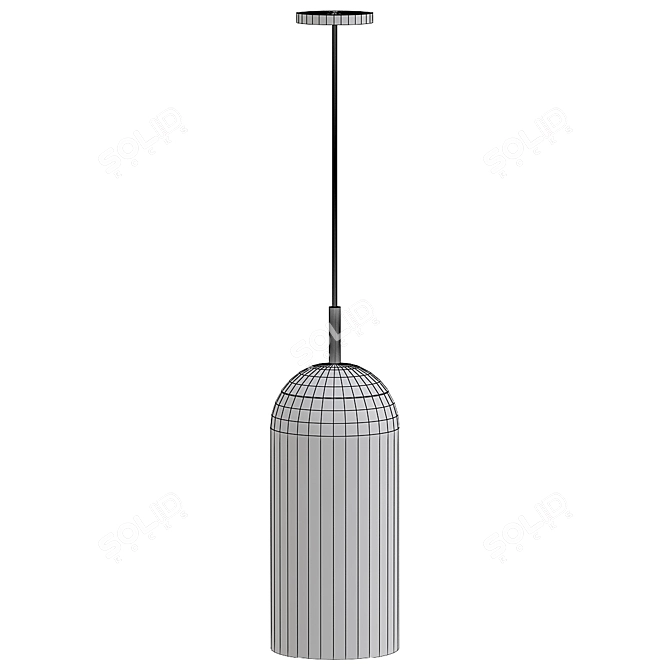 Elegant Collins Ceiling Light Model 3D model image 2