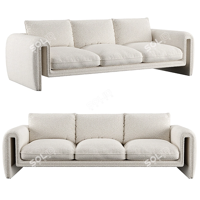 Luxury Tondo Sofa by Eichholtz 3D model image 1