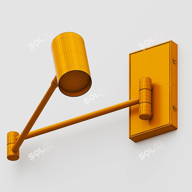 Modern Foldable Wall Mount Light 3D model image 3