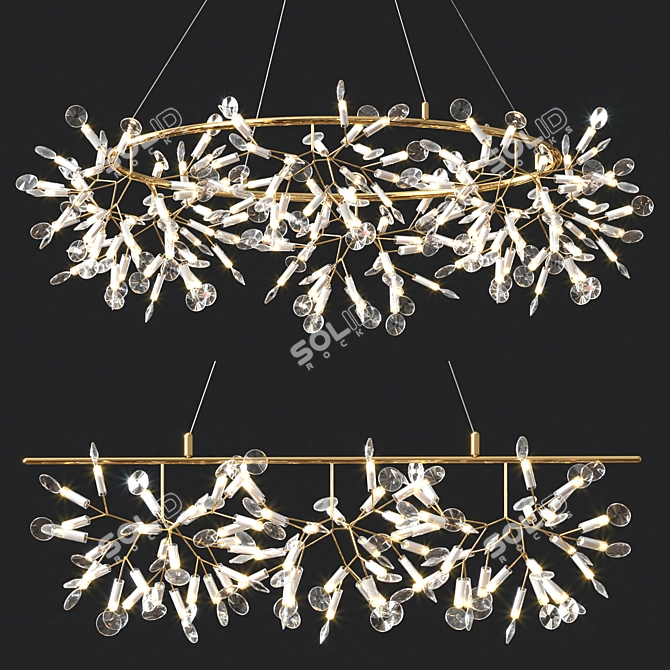 Title: Elegant Ariana Lighting Collection 3D model image 6