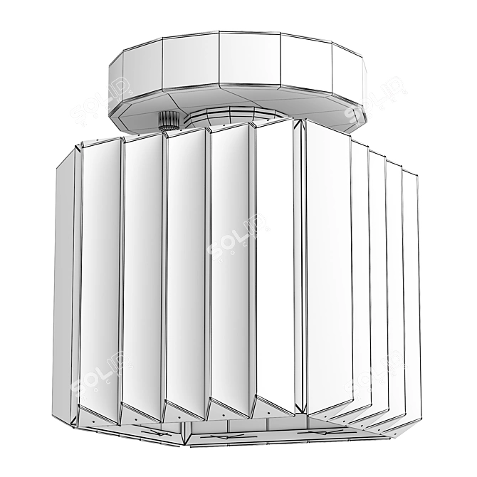 Crystal Smart Ceiling Light 3D model image 2