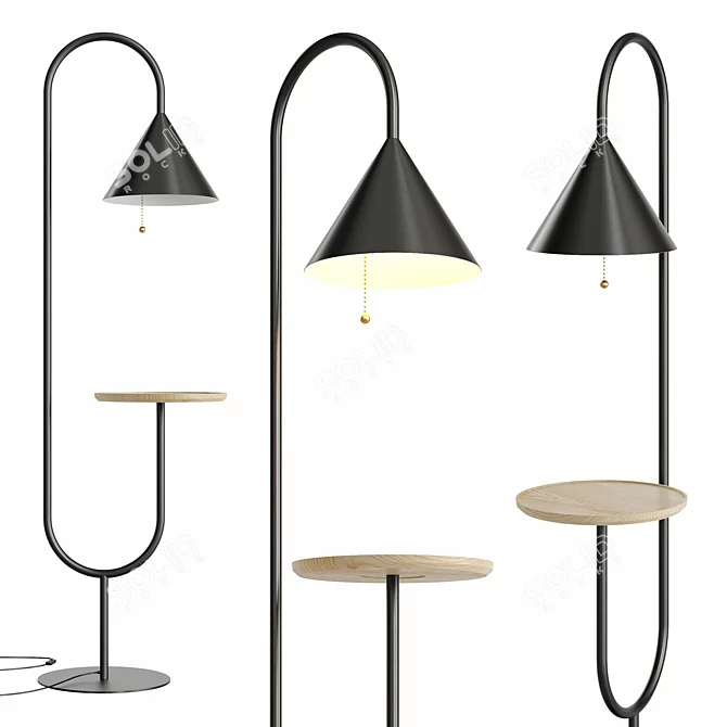 Sleek OZZ Lamp by Miniforms 3D model image 6