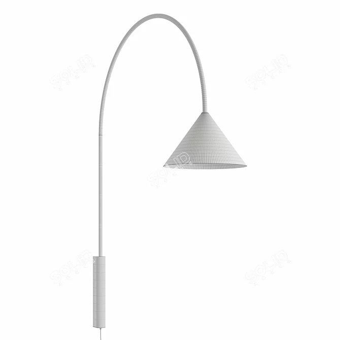 Modern OZZ Wall Lamp Design 3D model image 2