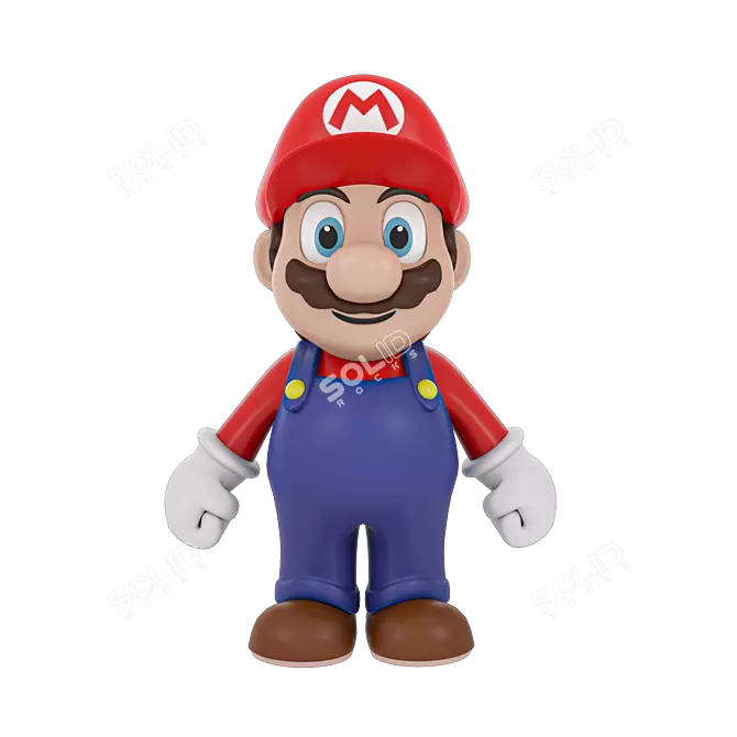 Mario 3D Figure Model 3D model image 2