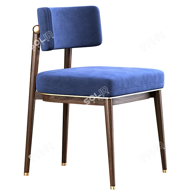 Minimalist Dining Chair by Frank 3D model image 1