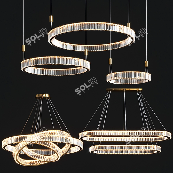 Elegant Bertolda Lighting Collection 3D model image 1