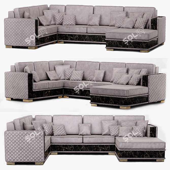 Modern Incanto Sofa - V-Ray Ready 3D model image 1