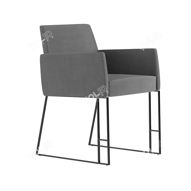 Sleek LINK Chair 3D Model 3D model image 1