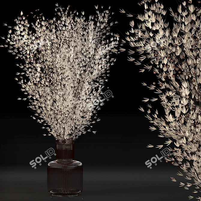 Elegant Rose Flower Arrangement 3D model image 3