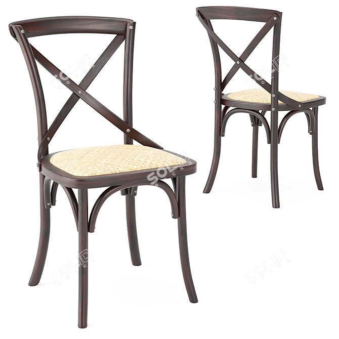 Parisienne Cafe Dining Set 3D model image 4