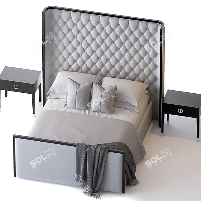 Mayfair Bed - Luxurious Design 3D model image 2