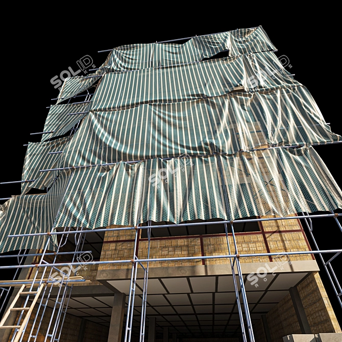 Game-Ready Modular Construction Bundle 3D model image 4