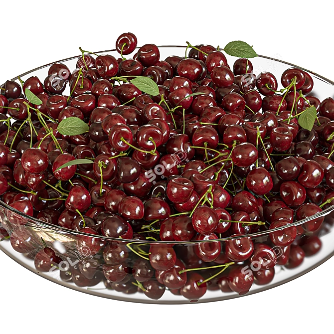 Cherry Dish 3D Model Render 3D model image 2