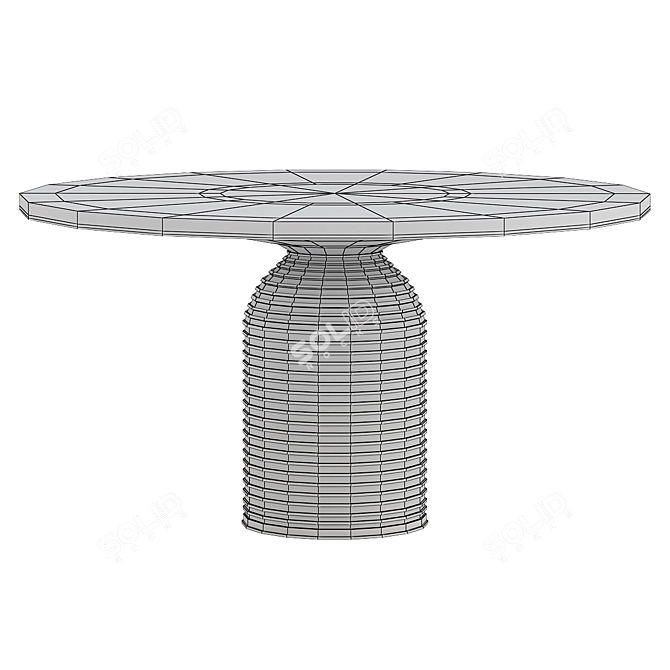 Sleek Model Dining Table "Gordon 3D model image 2