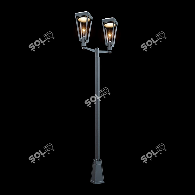 Modern Ashbery Area Lighting Solution 3D model image 1