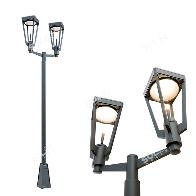 Modern Ashbery Area Lighting Solution 3D model image 5