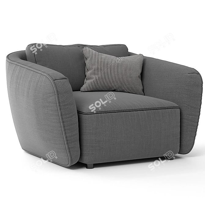 Lunar Comfort Seating Experience 3D model image 1