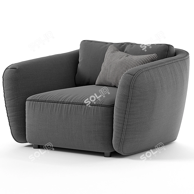 Lunar Comfort Seating Experience 3D model image 3