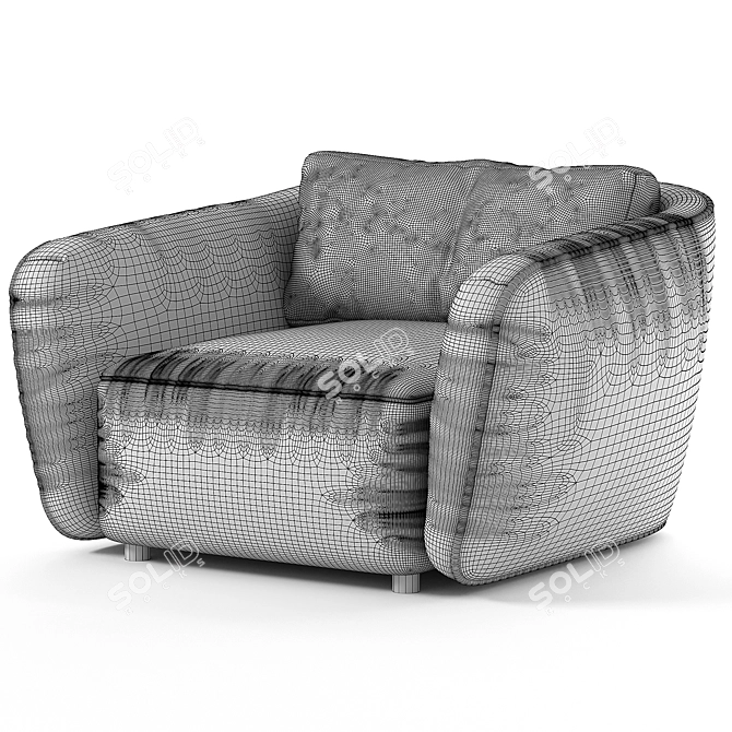 Lunar Comfort Seating Experience 3D model image 4