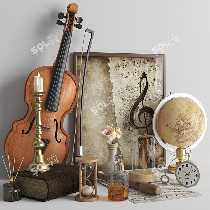 Elegant Decor Set in Vray 3D model image 1