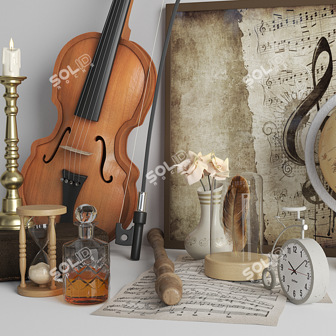 Elegant Decor Set in Vray 3D model image 3